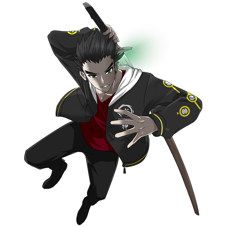 绝对萌域 屁股游戏岛田源氏动漫先锋周边纯棉长袖二次元连帽卫衣