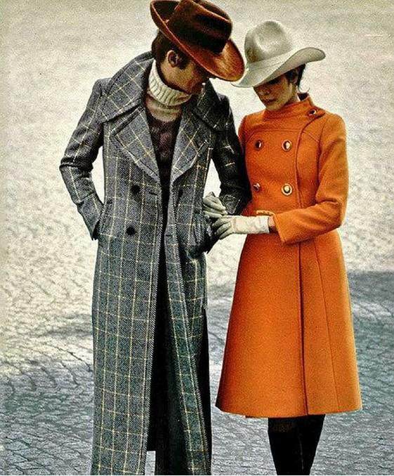 老绅士们清一色的大风衣