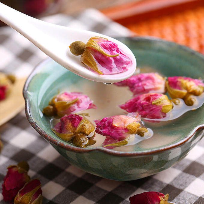 notrejardin/女王陛下 罐装干玫瑰花茶45g 重瓣红玫瑰花草