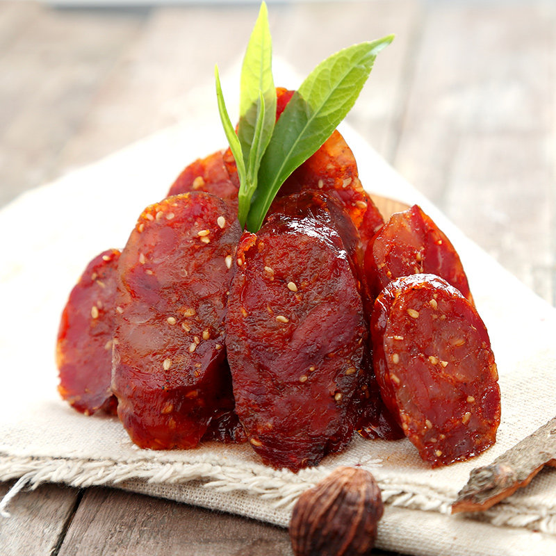 松桂坊 芝麻香肠 湖南特产农家自制柴火烟熏