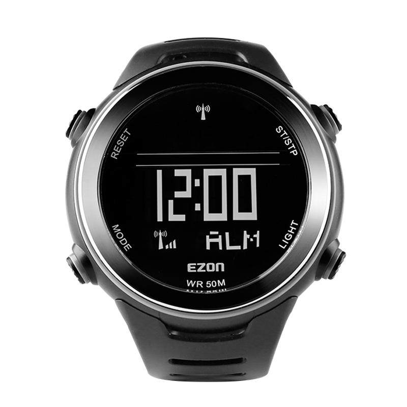 ezon宜准电波表男学生运动手表户外防水休闲电子表男士潮流男表