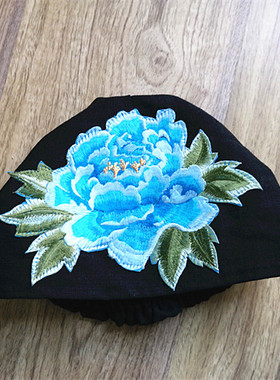 民族风 孔雀羽毛绣片头饰头花 杨丽萍同款 舞蹈演出古装摄影配饰