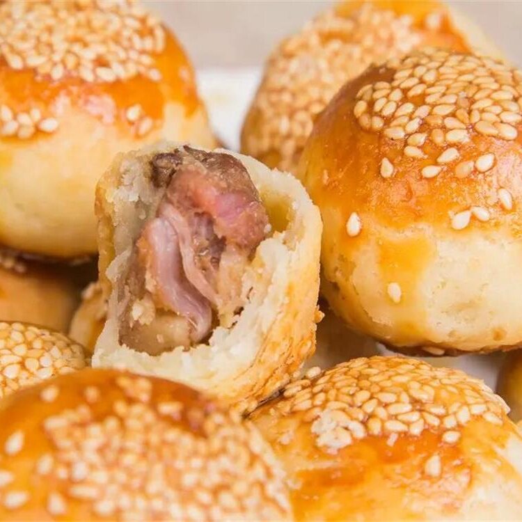 唐山特产 棋子烧饼 香酥肉馅 老字号 传统手工 绿色食品 一斤包邮