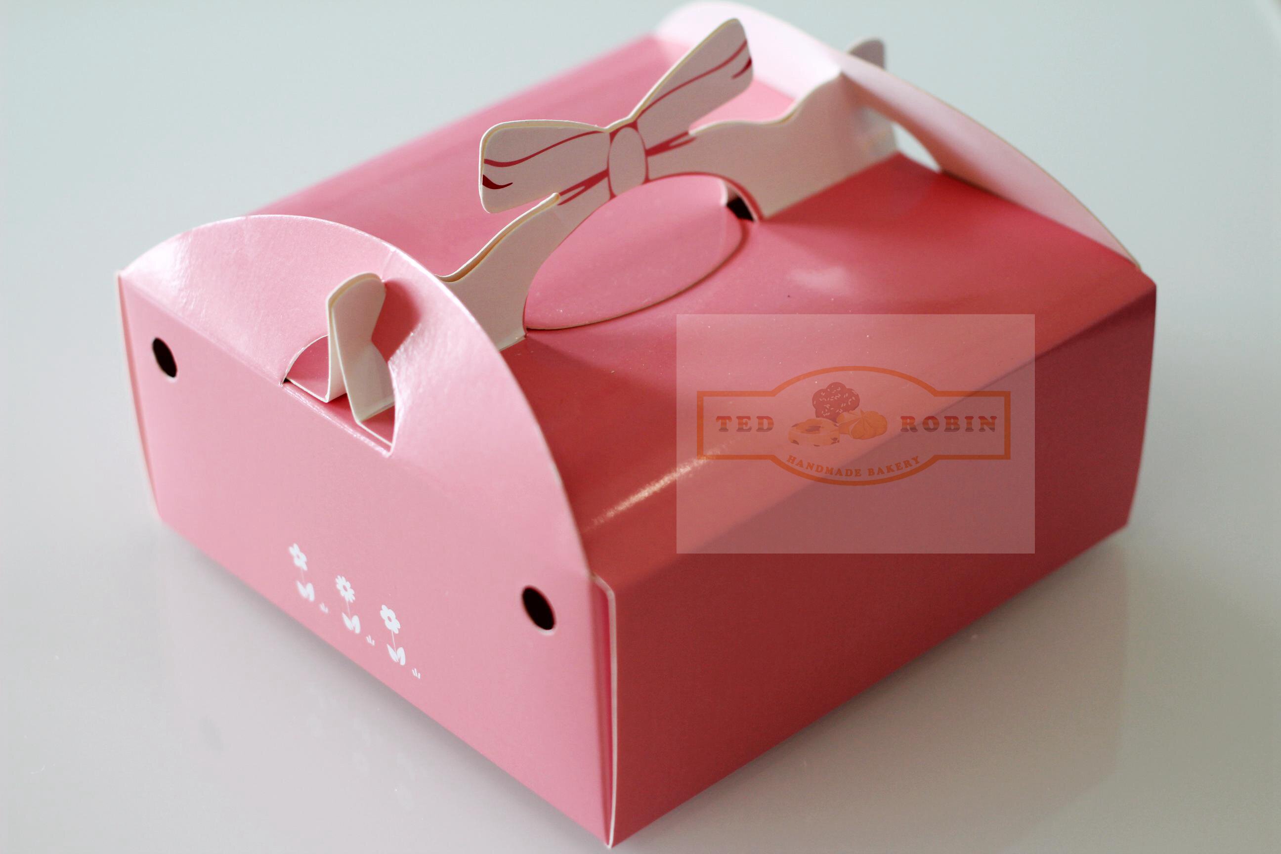 六寸粉色芝士蛋糕盒