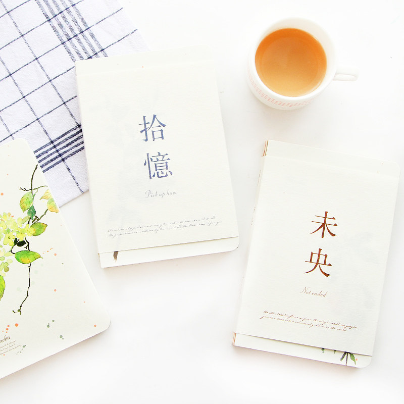 光年裸妆日记本:唯美日韩风,皮质封面,特种彩胶纸插页,独特封腰设计