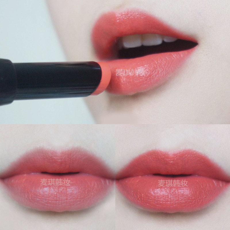 the saem得鲜口红韩国珊瑚色哑光持久保湿豆沙色不脱色橘色西柚色
