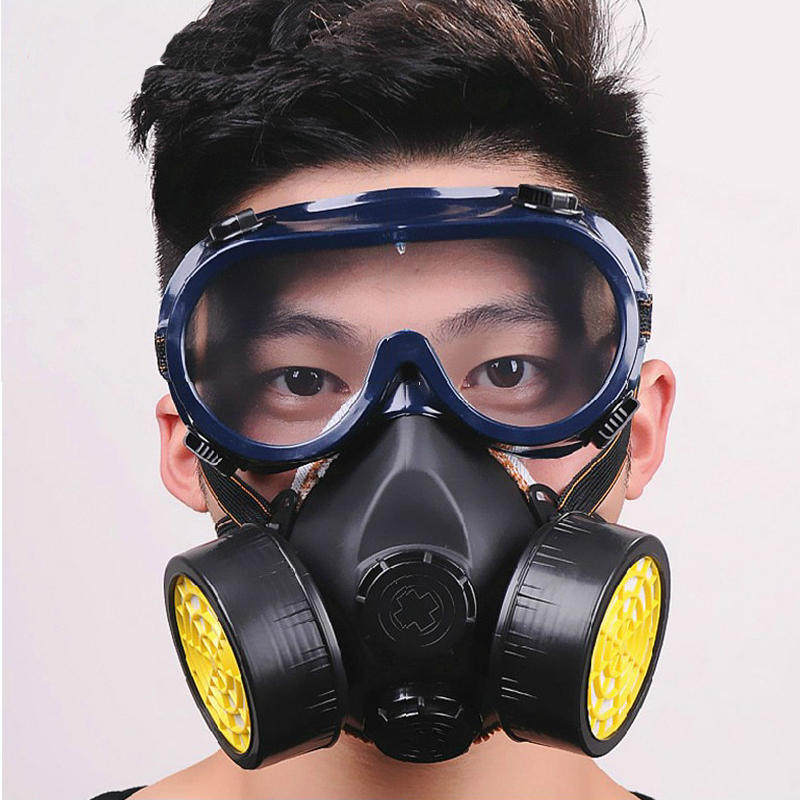 防毒面具喷漆 粉尘防尘面具防护甲醛防烟化工业农药专用面罩口罩