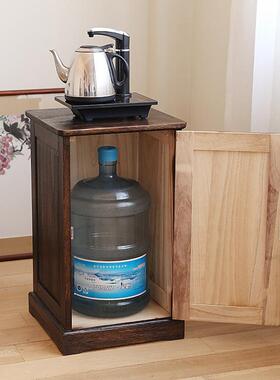 烧桐木茶水柜烧水台茶道烧水柜自动上水电茶壶专用茶道零配