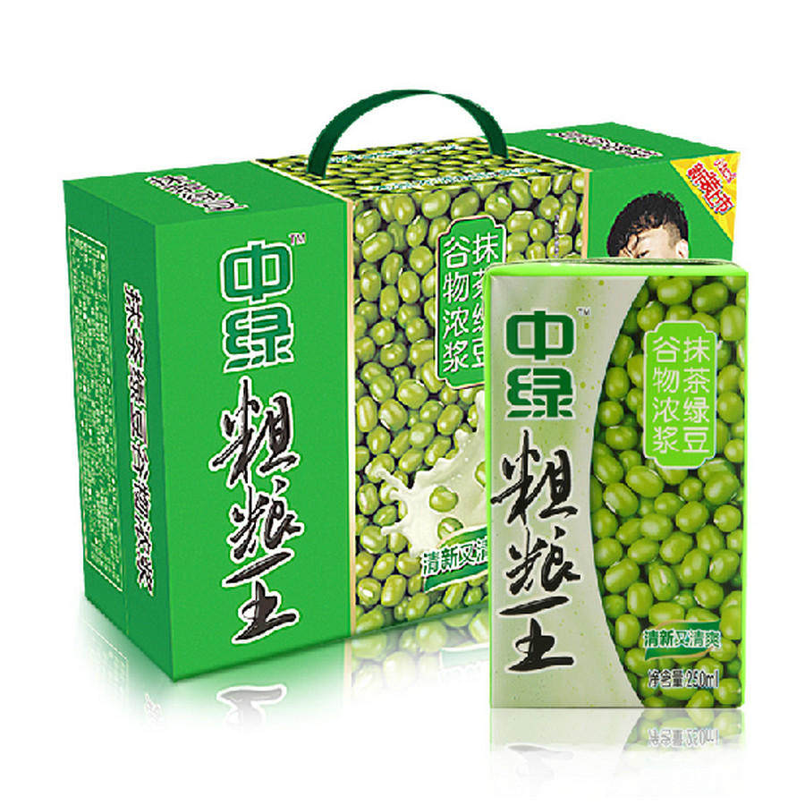 中绿粗粮王抹茶绿豆250ml*16礼盒代餐五谷杂粮饮料早晚餐代餐食品