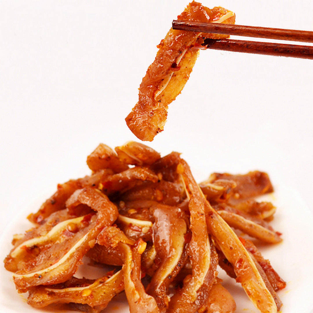 麻辣魔方香辣猪耳朵,麻辣猪耳尖 熟食凉菜猪耳朵 红油猪耳脆骨