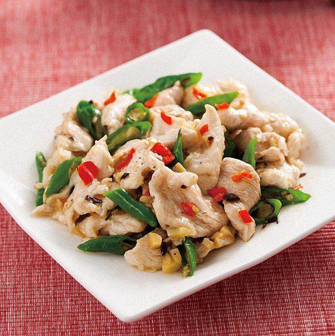 豆豉炒鸡片