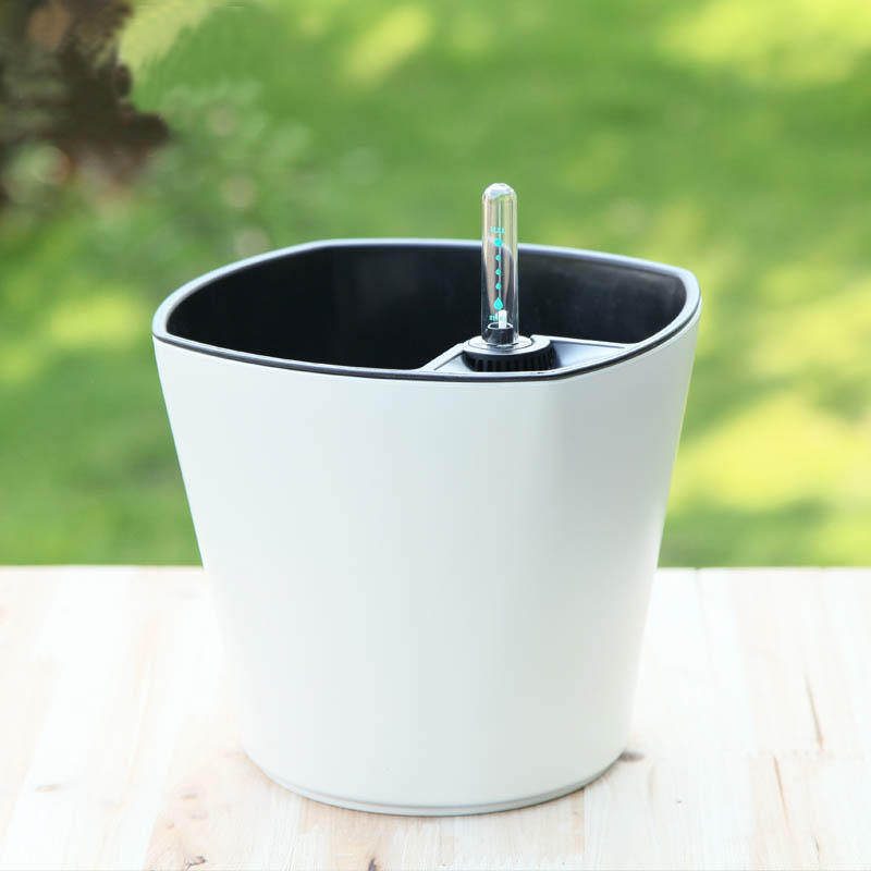 艾居青自动浇水花盆 绿植多肉自动吸水懒人花盆