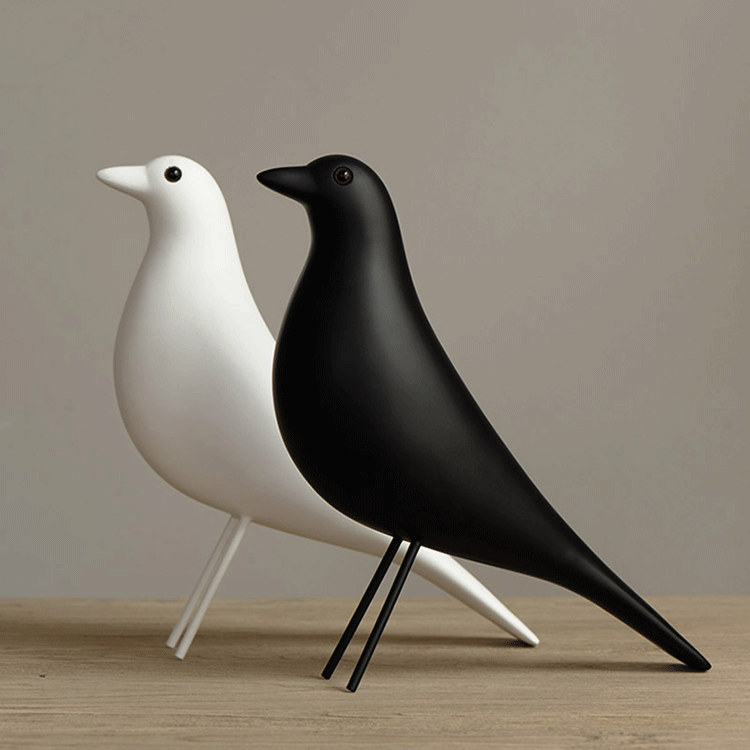 柏斐家饰树脂小鸟摆件 现代简约客厅装饰品 美式风格