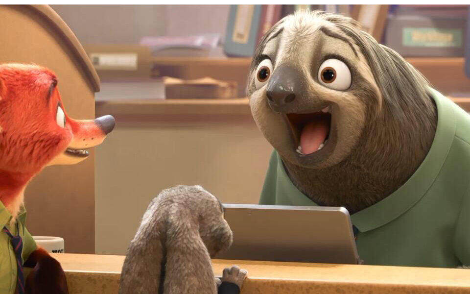 还记得疯狂动物城的那个萌萌哒的闪电树懒嘛?