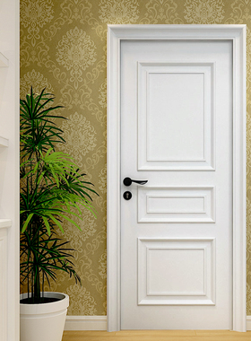 高档免漆门房间门白色屋门卧室门烤漆门业简易房门木塑门室内门32