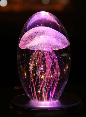 七彩水晶球水母创意生日小礼物送闺蜜女生男朋友新奇特别圣诞纪念