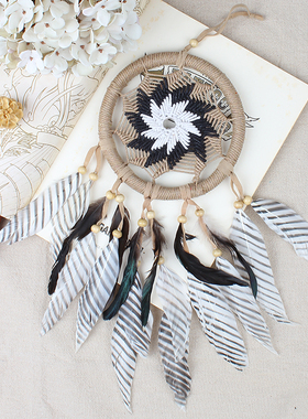 泰国手工蜡线六芒星彩虹民族风波西米亚印第安嬉皮吊饰捕梦网