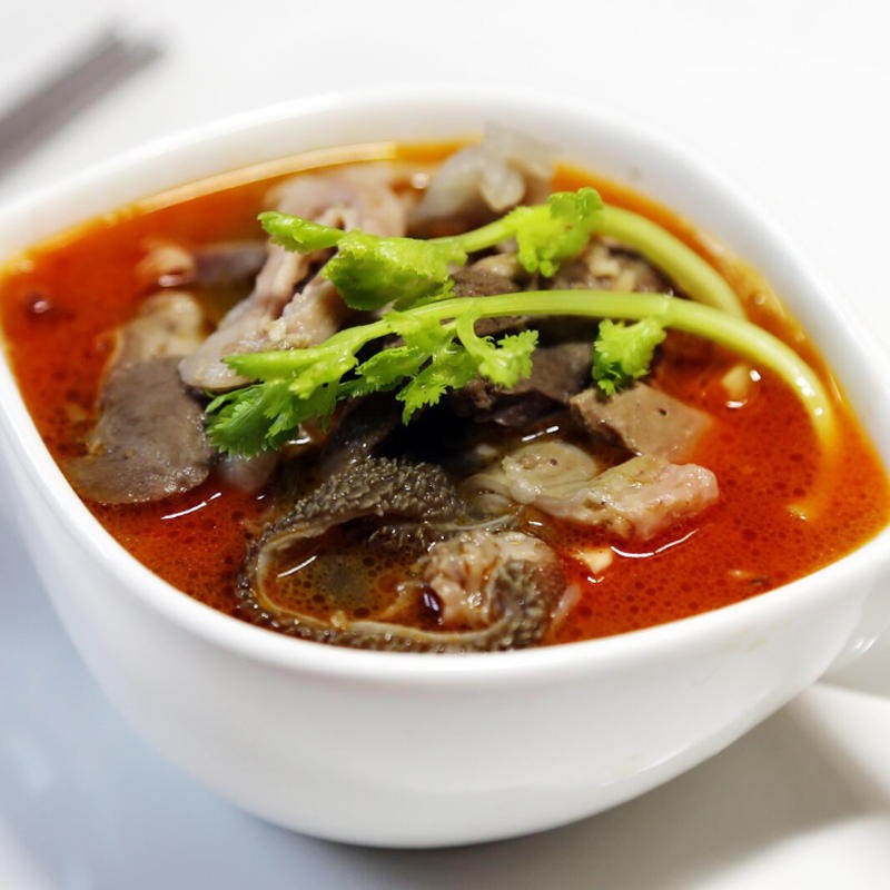 内蒙古特产新鲜香辣羊杂汤正宗羊肉汤  美食熟羊杂碎 羊杂