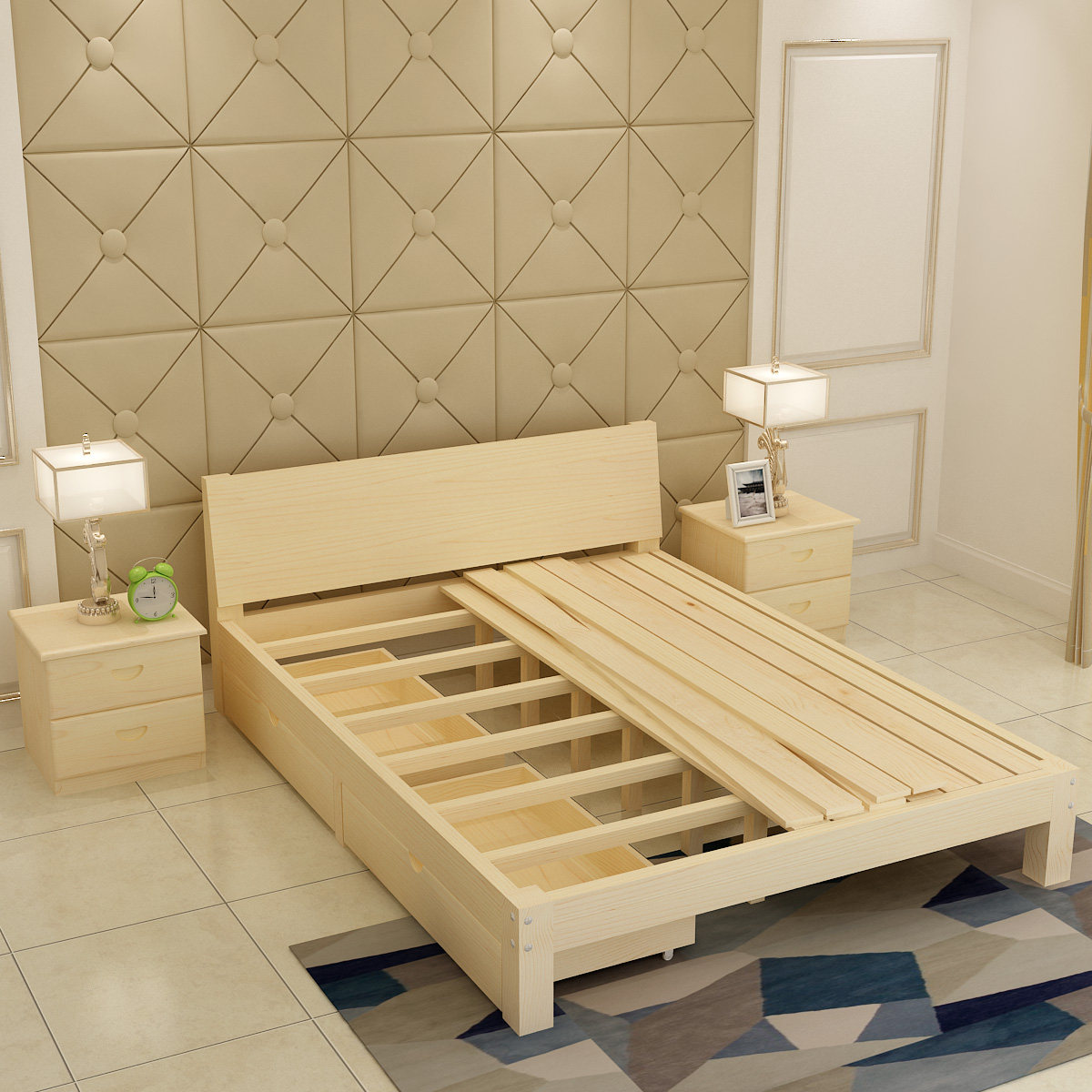 卖过很多东西,最后选择了实木家具,儿童床