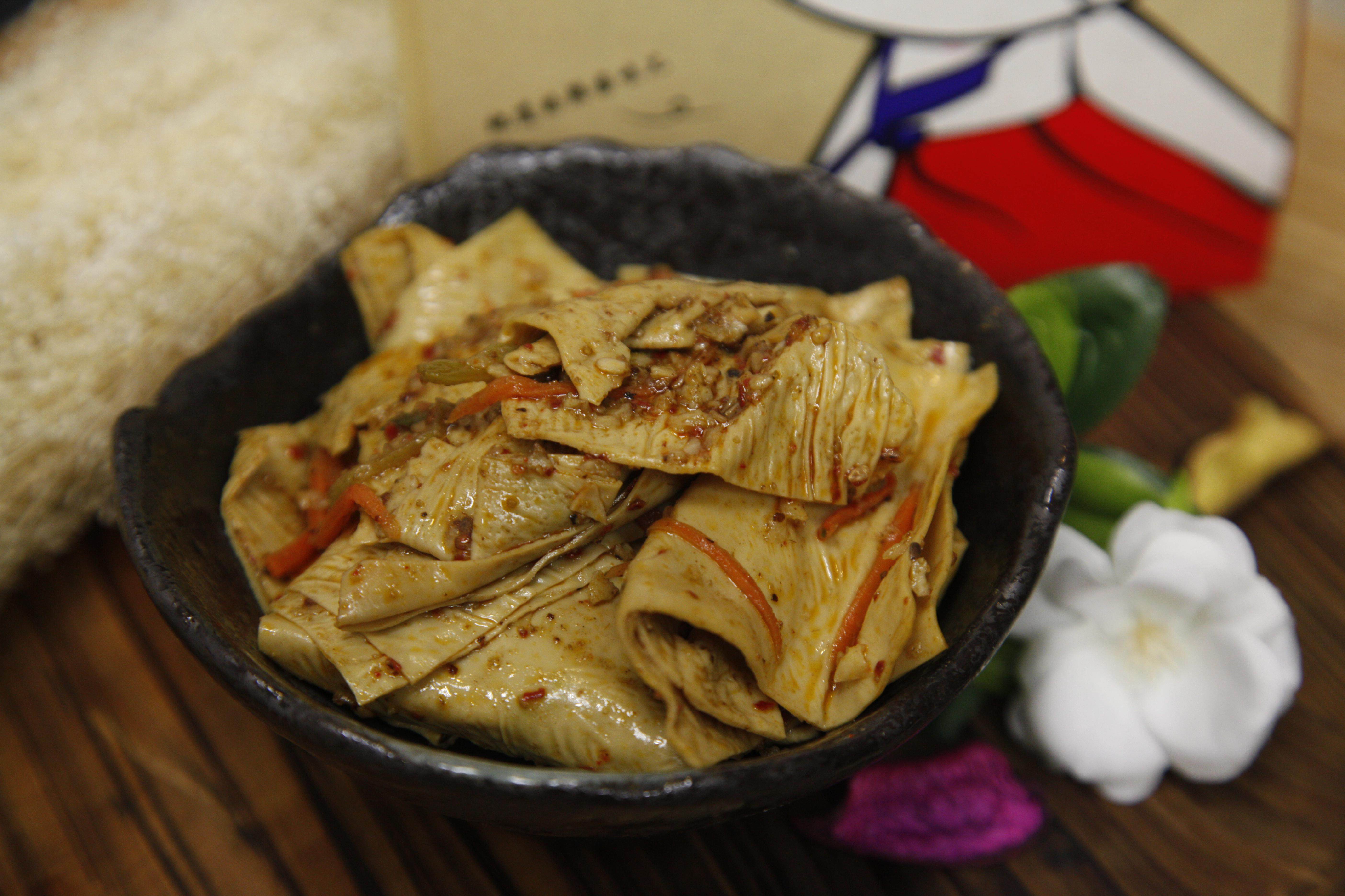 手拌红油油豆皮