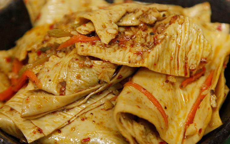 手拌红油油豆皮