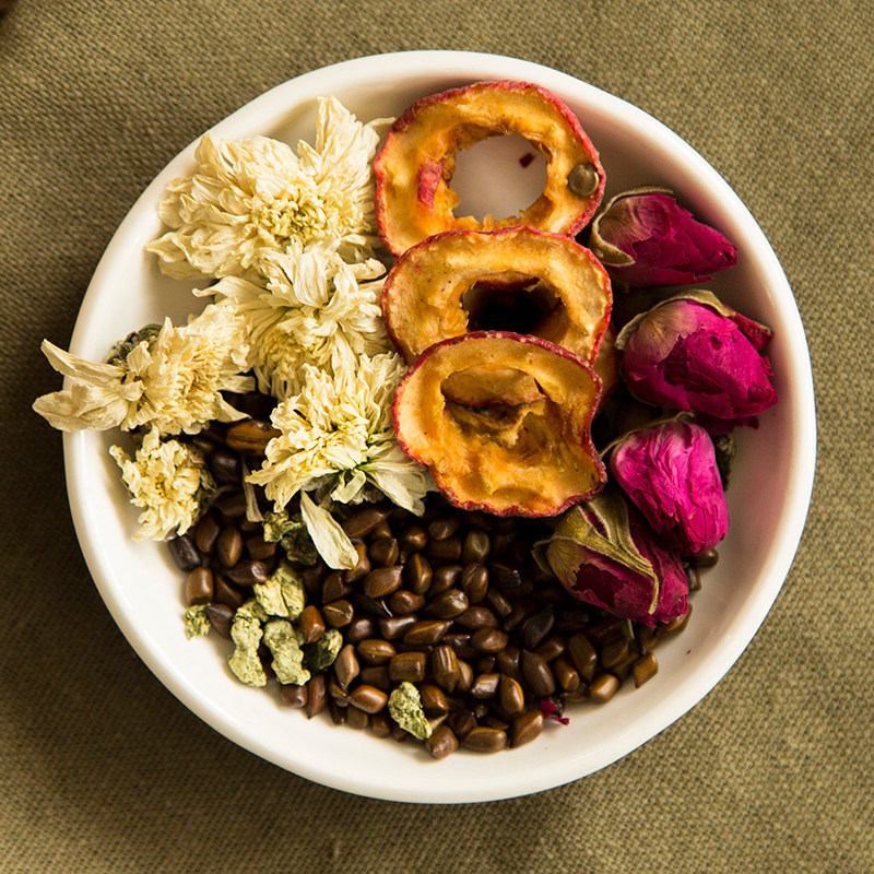 玫瑰荷叶茶决明子荷叶粒山楂决明子菊花15小包