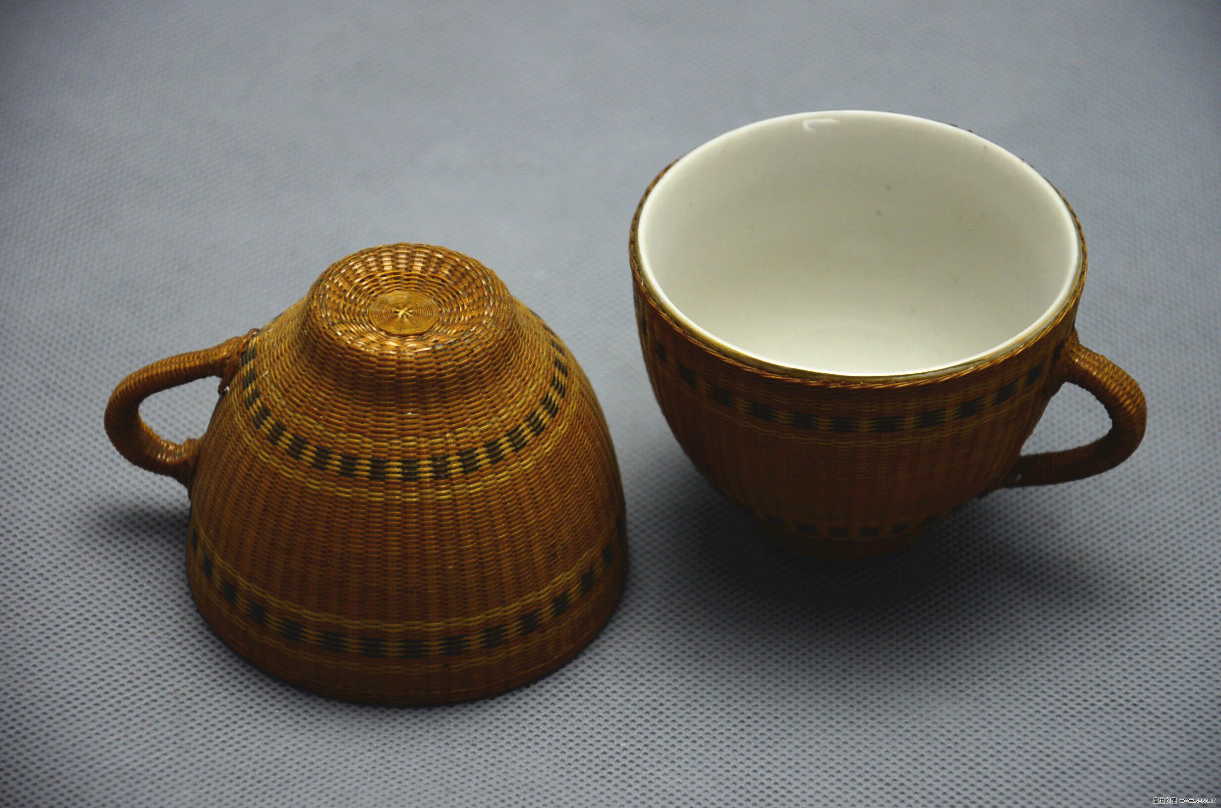 【竹编瓷胎茶具】 去购买