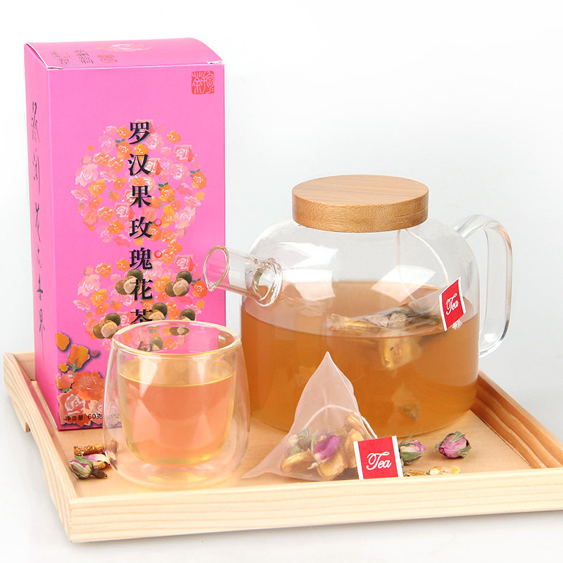蔡澜监制 罗汉果玫瑰花茶包 袋泡茶12袋