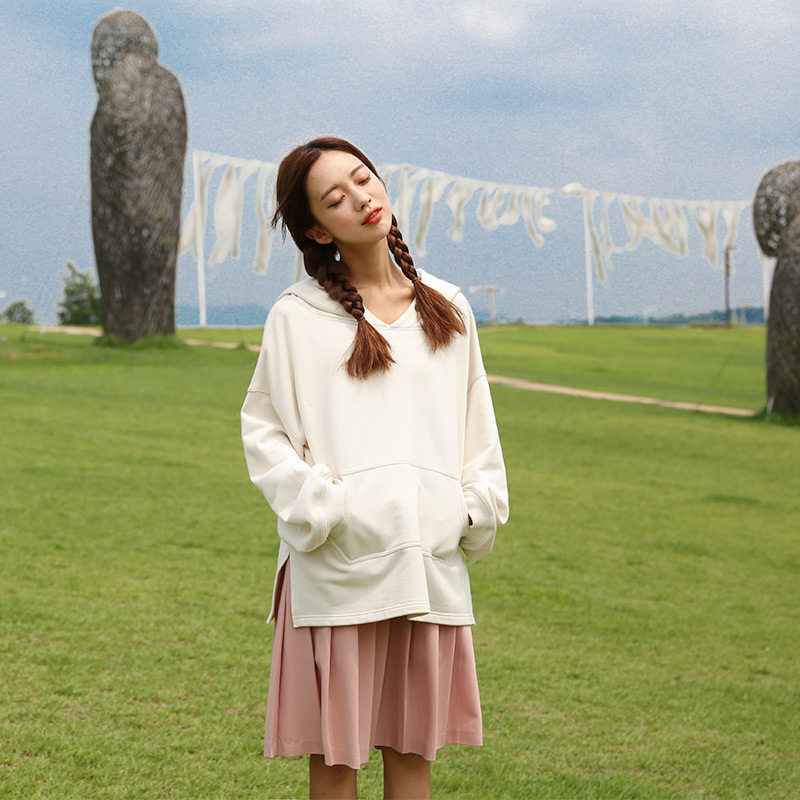 【owole 朴瑟seul】青春气息粉红百褶半身裙