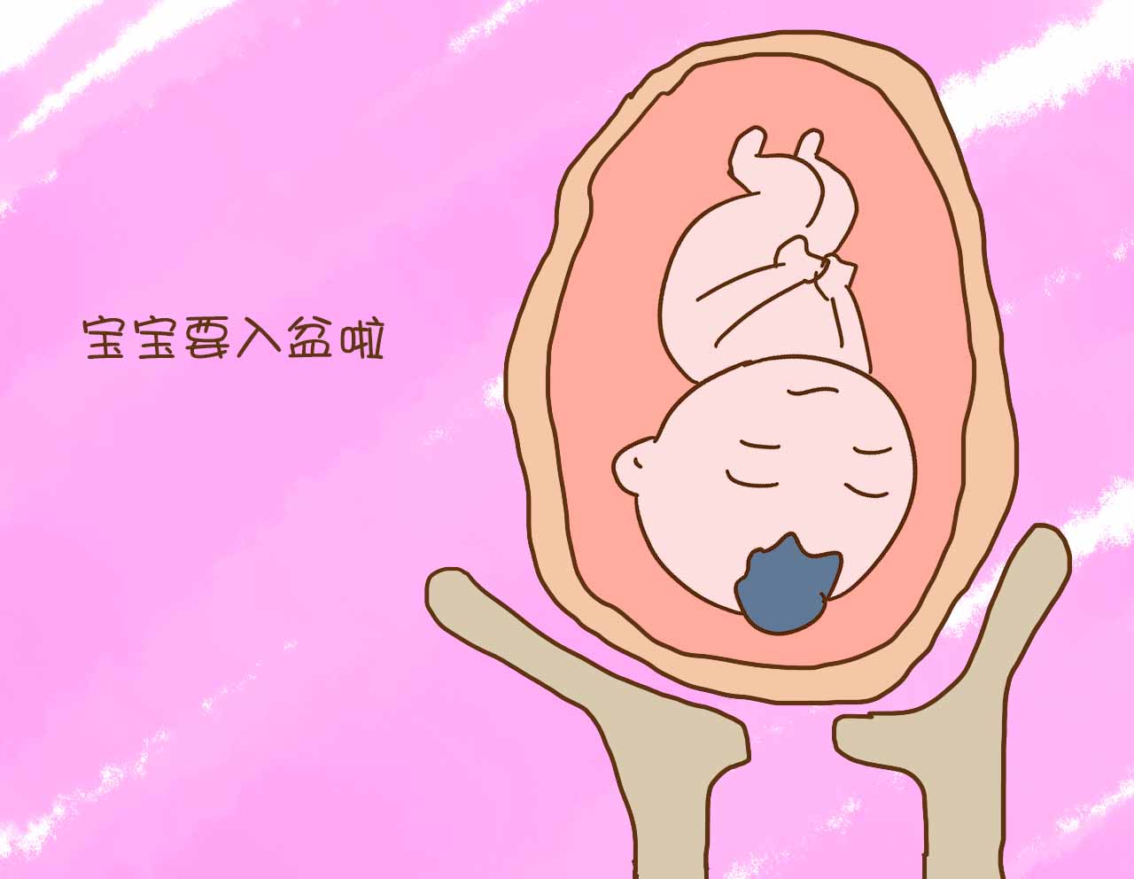 孕晚期胎儿入盆了是啥感觉？肚型有变化，6种表现也不一样了_宝宝