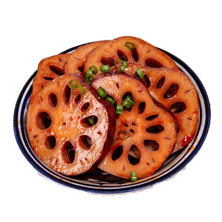 廖记川味锁鲜装麻辣藕片 休闲办公室零食小吃香辣卤藕片 300g
