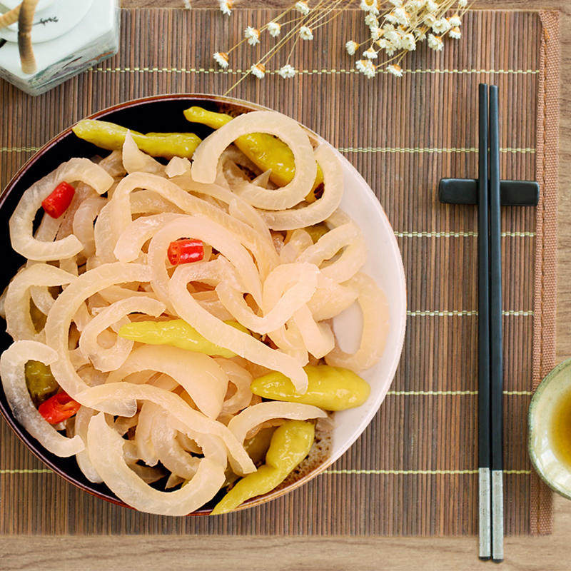 长林食品泡椒水晶猪皮30g*10袋小包装四川特产山椒味休闲零食小吃