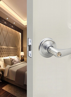 铝合金推拉门移门锁卫生间隐形勾钩锁u型仿古铜嵌入式暗装通用型