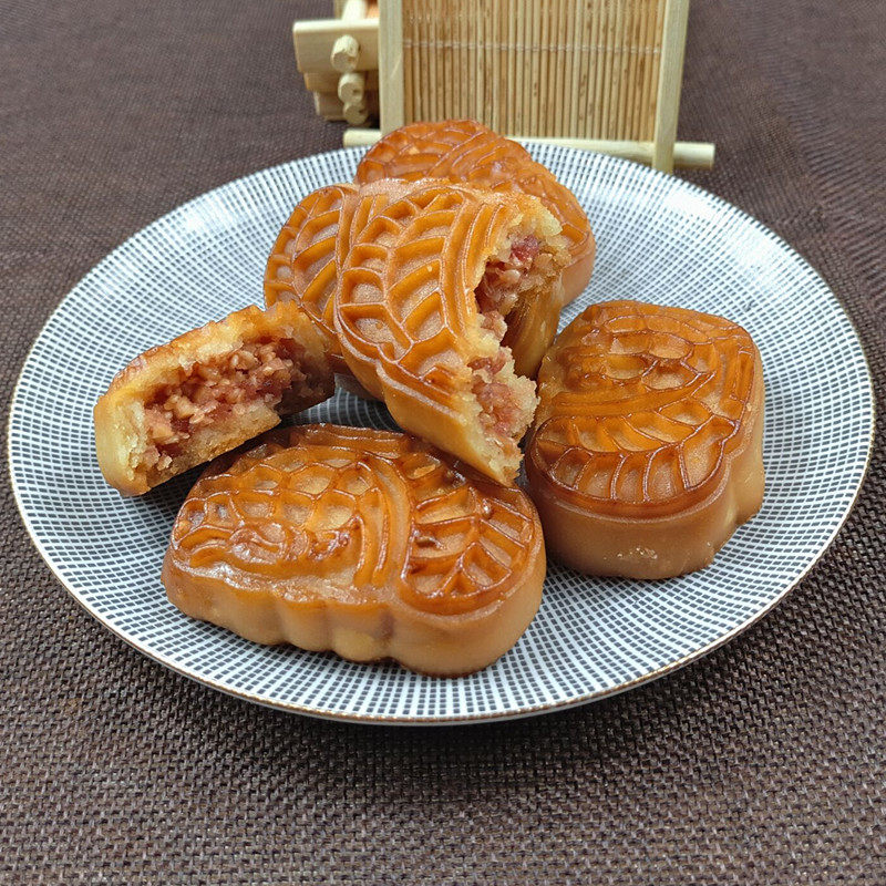 潮汕特产腐乳饼肉馅月饼500g礼盒纯手工休闲零食传统小吃糕点手信
