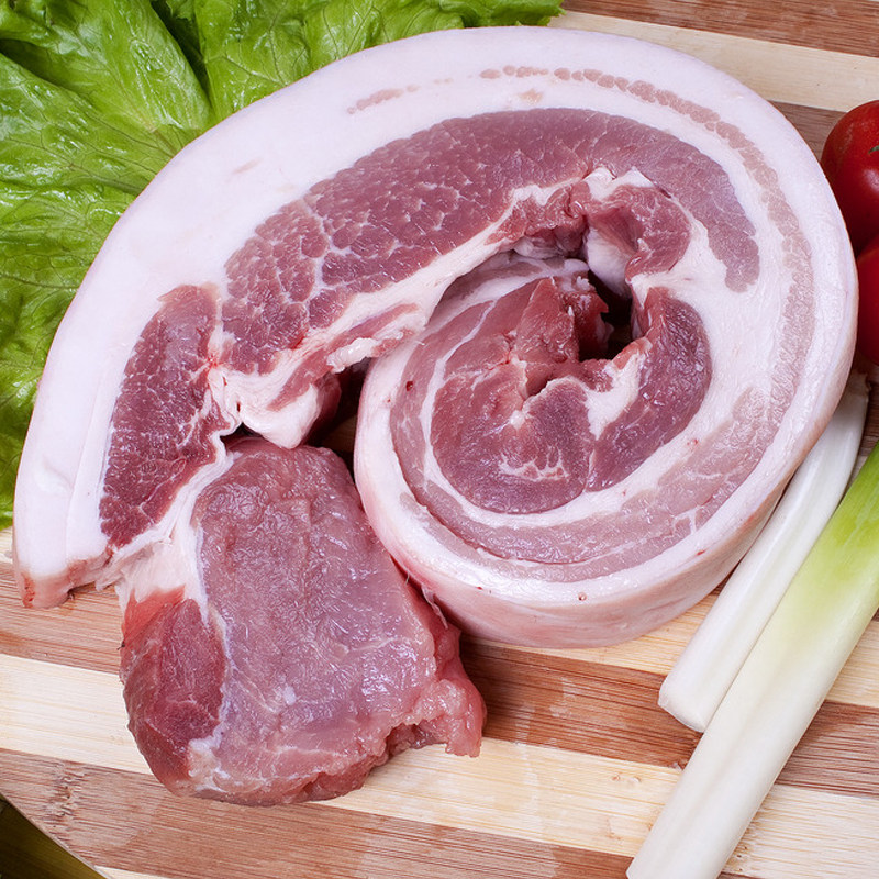 黑猪五花肉鲜肉无饲料生态新鲜猪肉土猪肉农家2