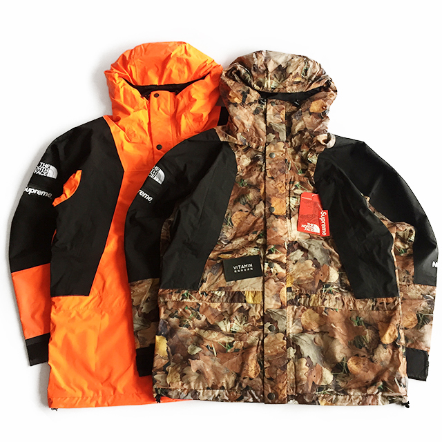 【现货】supreme tnf 16fw mountain light jacket 落叶 冲锋