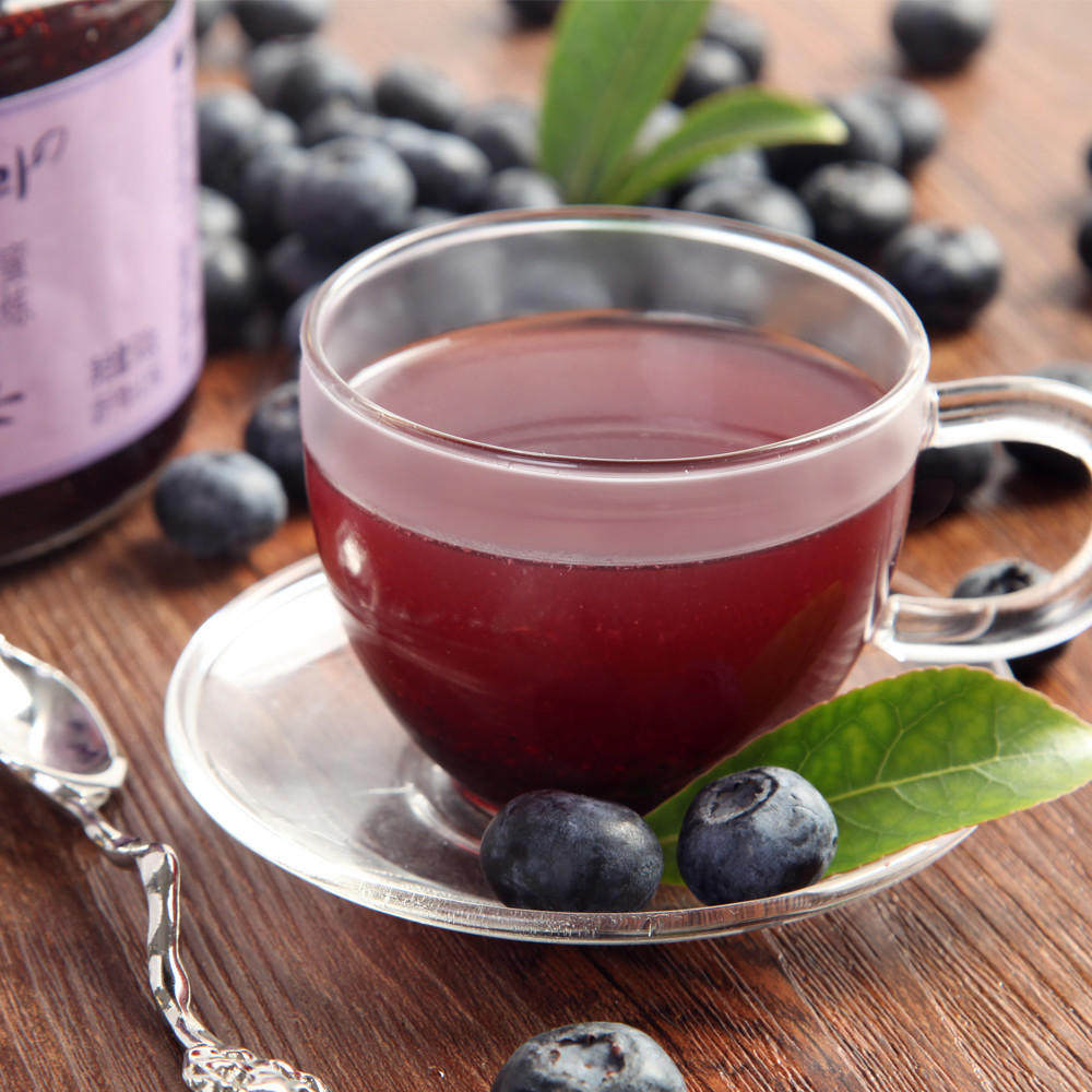 九鑫山珍 蓝莓汁小兴安岭野生蓝莓果汁 100%原浆 浓缩