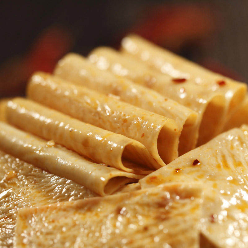 吃货三国川卤零食 香辣蜀香豆皮60g 豆腐皮豆干豆腐干辣条 买5送1