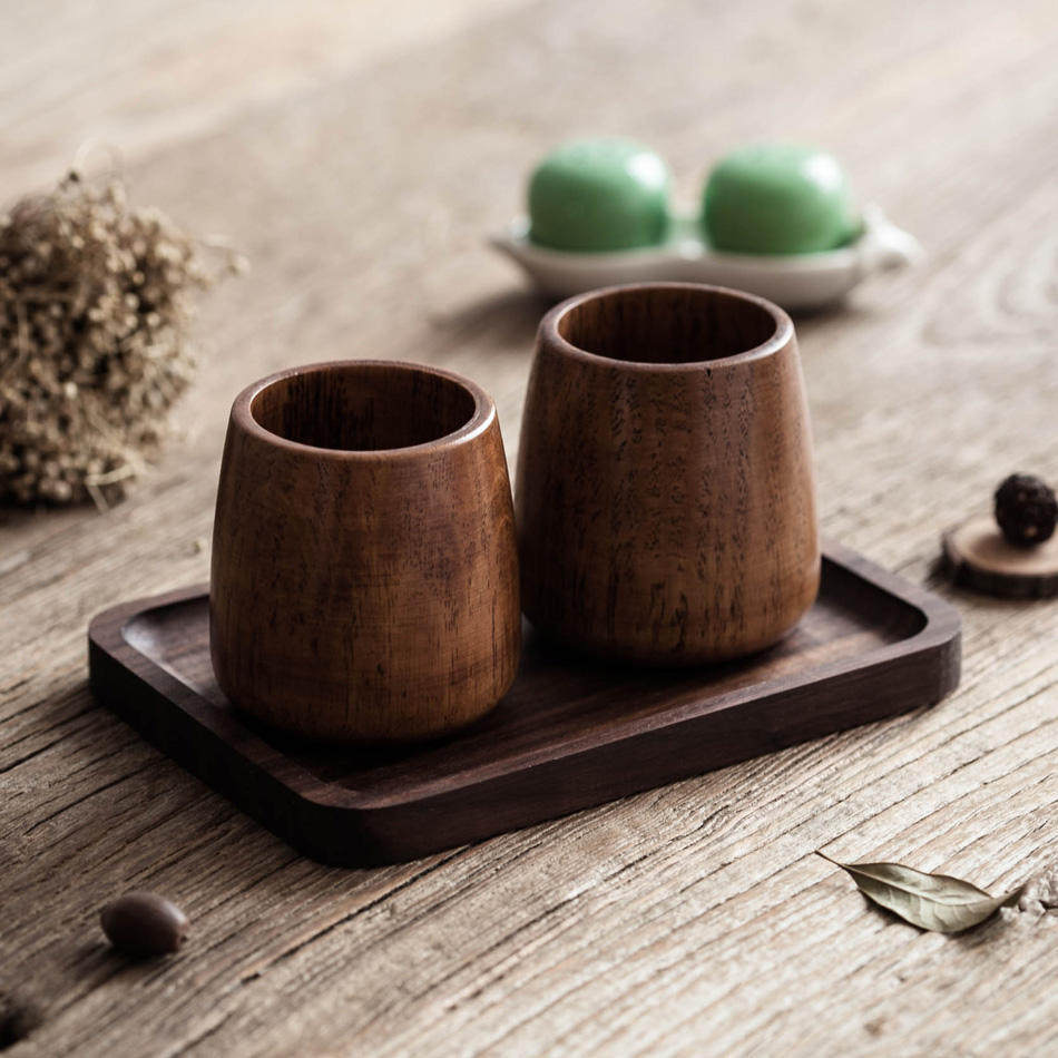 日式木杯子清酒杯茶杯 去购买 这款木杯是以整杉木开挖