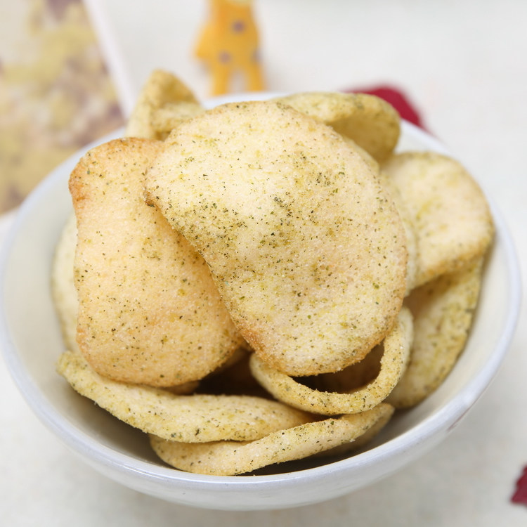 印度尼西亚原装进口零食*papatonk啪啪通香脆海苔味虾片85g 0659