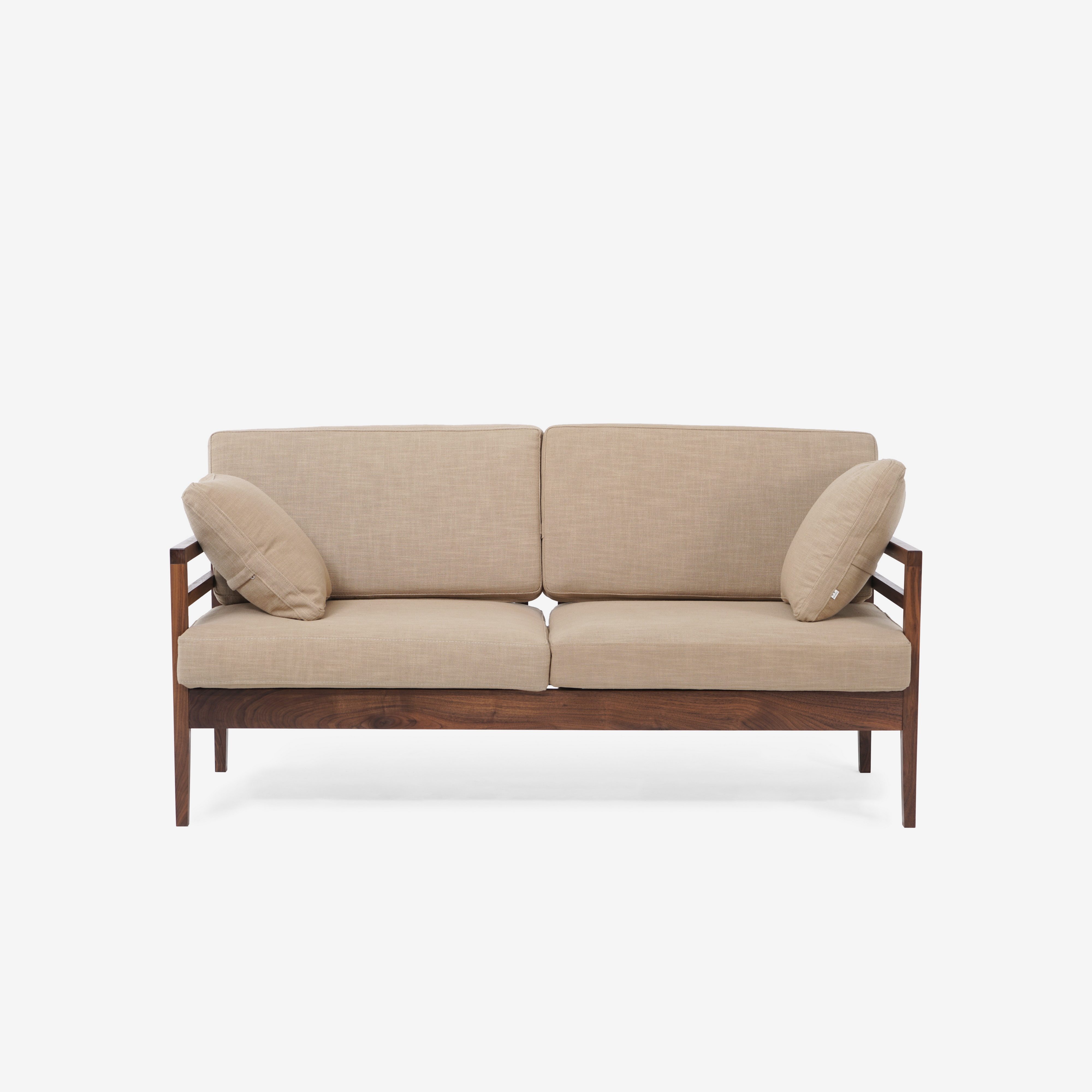 木墨mumo 布艺沙发组合可拆洗 红橡木原木实木沙发 免费上楼