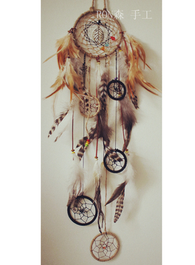 dreamcatcher捕梦网纯白梦幻轻盈宁静礼物必备,家居挂饰