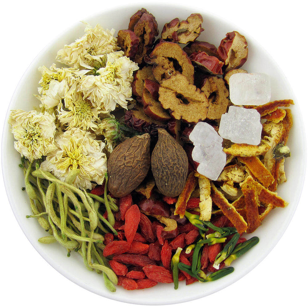 组合八宝茶 胖大海清咽润喉茶 金银花菊花清肺茶 莲子心去火养生