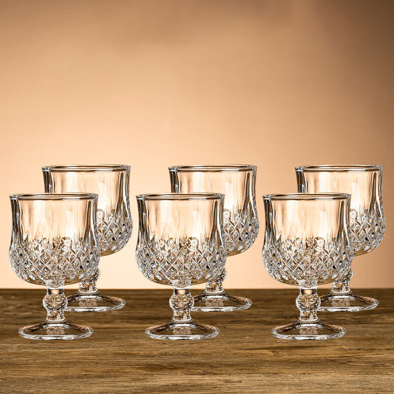 Light luxury high-appearance home barware set, multiple styles available, stemmed red wine glasses, cocktail glasses, baijiu glasses, whiskey glasses, classic style