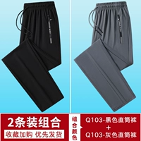 【Q103-TWO-PACK】 Черный прямой + серый прямой