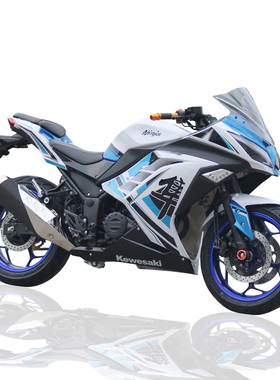 摩托车大跑车战隼川崎小忍者改装永源350水冷双缸地平线公路趴赛