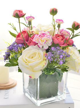 00       潇*芯   发布了  仿真花玫瑰套装插花花艺花卉假花装饰花