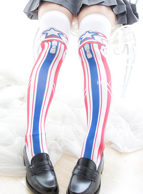 [七了个三] 售罄展示 仓鼠甜款印花过膝袜 袜子 ~ 设计@鱼草腥