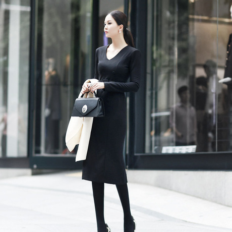 女春秋连衣裙