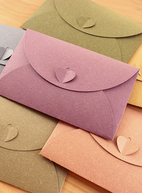 发布了  韩国复古爱心扣信封信纸套装 牛皮纸信封袋 创意装饰情书信封